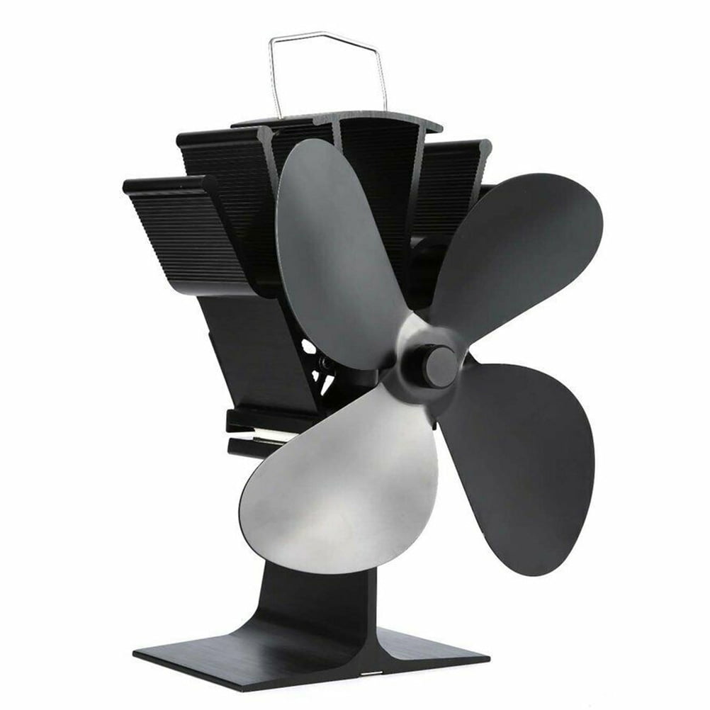 Thermal Power Fan Fireplace Fan 4 Heat Powered Stove Fan Ecofriendly