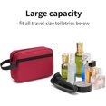 thumbnail image 4 of Travel Toiletry Bag, Small  Bag,  Water-Resistant Organizer for Men & Women, Ideal for Makeup, Shaving Kit, Gym Essentials & Travel Accessories (Burgundy), 4 of 6