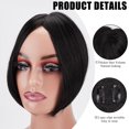 thumbnail image 3 of XINQIHANG 2Pcs Clip in Bangs Fake Bangs, Hair Clip in Extensions Faux Bangs, Princess Cut Hair Bangs Clips Long Front Side Bangs Hair Pieces Thick Middle Part Bangs Hair Clip for Women Girls, 3 of 7
