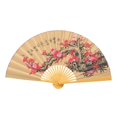 thumbnail image 1 of Oriental Wall Hanging Folding Fan Flower Pattern Paper Fan Wall Background Large Fan Craft, 1 of 3
