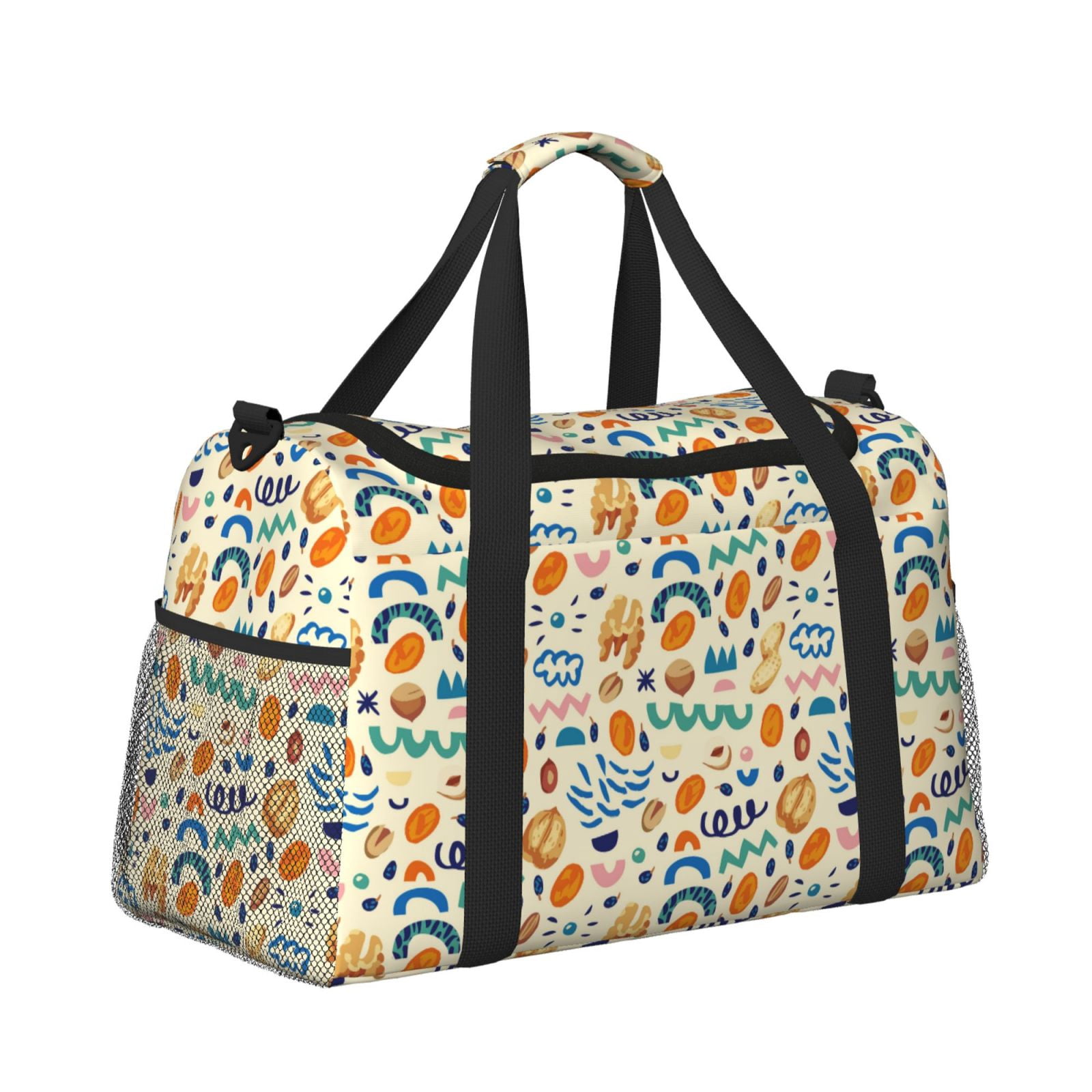 Fuzoiu Peanuts 8 Print Travel Duffle Bag,Carry On Tote Bags,Duffel Bag,Sport Gym Bag, Hospital Bag for Labor and Delivery, Overnight Bag,Luggage Bag