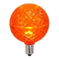 thumbnail image 3 of Club Pack of 25 LED G50 Orange Replacement Christmas Light Bulbs - E12 Base, 3 of 3