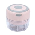 thumbnail image 3 of Picadora de ajo eléctrica de 100 ml, picadora de carne portátil recargable por USB para cocina casera, color rosa, 3 of 5