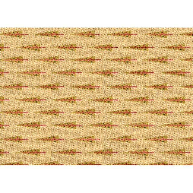 Ahgly Company Tapis Rectangulaire Orange Lavable en Machine, 5 Pieds x 7 Pieds