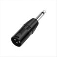 thumbnail image 2 of 6.35mm Mono Male to XLR 3 Pin Male Audio Plug Converter Adapter, 2 of 5