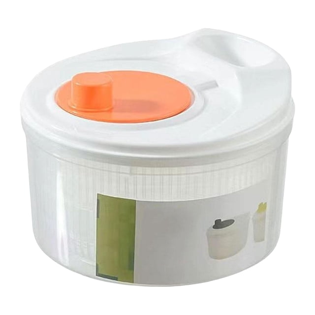 Girador Manual De Lechuga, Secador De Verduras Transparente Multifuncional Fácil De Usar 3L De Gran Capacidad Con Tazón Para Viajes