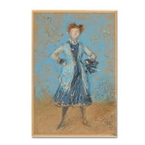 Trademark Fine Art 'The Blue Girl' Canvas Art by Whistler