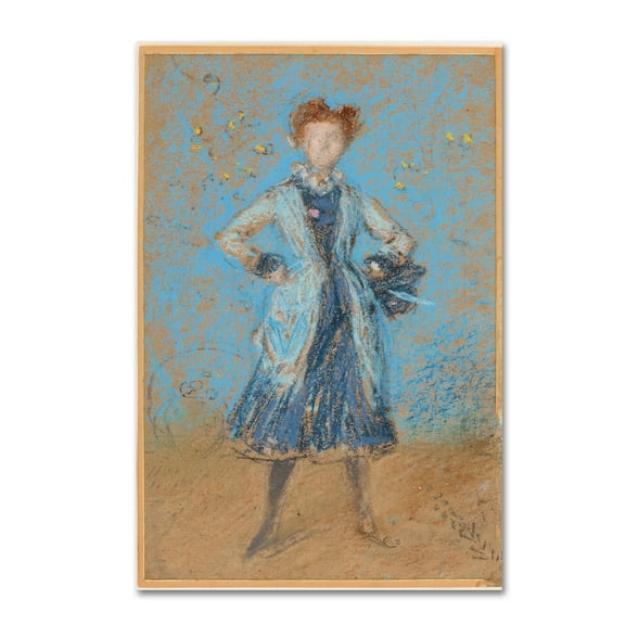 Trademark Fine Art 'The Blue Girl' Canvas Art by Whistler