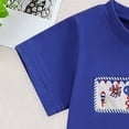 thumbnail image 5 of Zanarzt Toddler Boy Outfit Toddler Baby Boy Summer Clothes 2 Piece Outfit 250 4th of July Truck Shirt Short Sets Little Kids 0-6 Months,Blue, 5 of 8