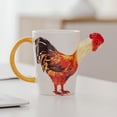thumbnail image 6 of Homesteed Funny Chicken Coffee Mug with 3D Rooster Head Spout Novelty Farmhouse Kitchen Decor for Easter Holiday Gifts, 6 of 6