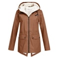 thumbnail image 1 of Veste Imperméable à Capuche pour Femmes Manteau d'Hiver Chaud Rembourré Parka de Randonnée Extérieure Fermeture Éclair, 1 of 10