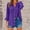 Purple, variant on Sakmal Business Casual Going Out Tops for Women Green Button Down Tops Long Sleeve Plain V Neck Tops for Women