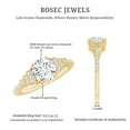 thumbnail image 5 of Rosec Jewels Certified Lab Grown Diamond Vintage Engagement Ring - EF-VS Quality - Ready To Gift, 10K Yellow Gold, US 6.00, 5 of 8