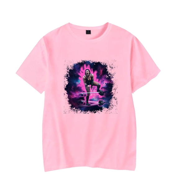 JINQUANRUN Rhea Ripley Merch T-shirt Women's men's retro casual summer round neck short sleeved T-shirt