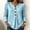 Light Blue, variant on Women's Casual V Neck Button Down Long Sleeve Blouse Loose Fit Cotton Linen Tunic Top with Curved Hem for Fall Spring Daily Wear
