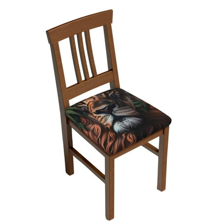

Sigee Lion Forest Crown for Square Chair Cushion Covers for Furniture Protector Couch Cushion Slipcovers-Six Piece