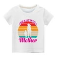 thumbnail image 4 of Uxgjfwu Toddler Shirts Summer Short Sleeve Graphic T-Shirt Casual Round Neck Top for Girls and Boys T-Shirt Tee, Sizes 3-14, 4 of 4