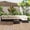 Black-White, variant on KIGOTY 7 Piece Outdoor Patio Furniture, Wicker Rattan Outdoor Conversation Set Sectional Sofas for Backyard, Garden, Brown-Camel