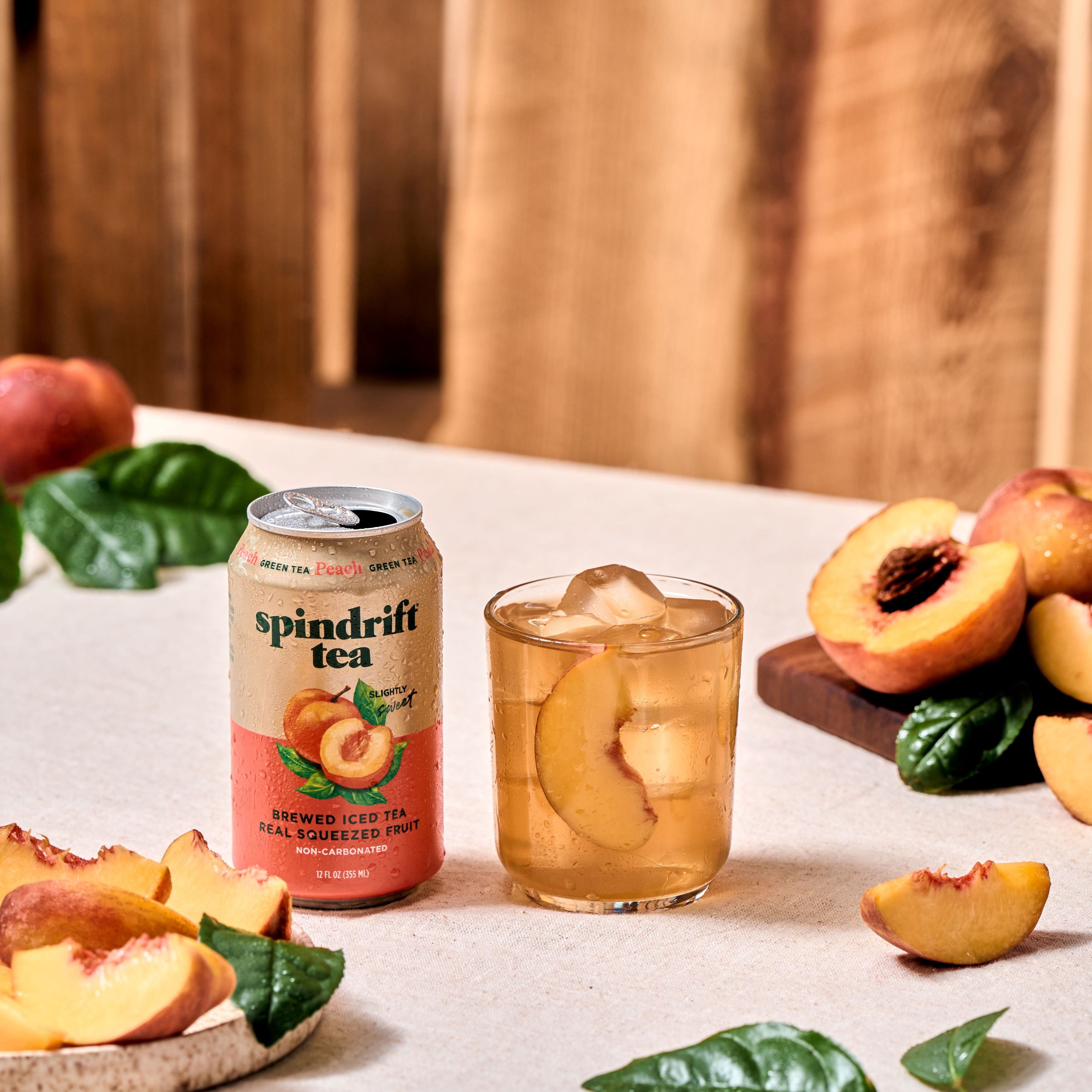 (12 pack) 12 oz. Peach Green Tea Singles