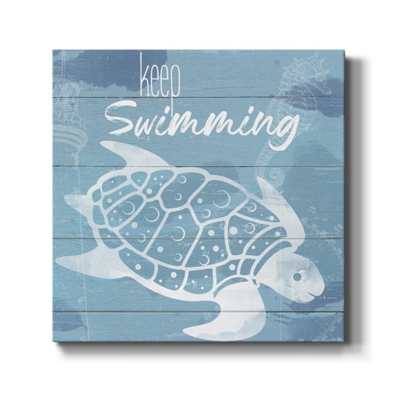 Keep Swimming-Premium Gallery Wrapped Canvas - Ready to Hang