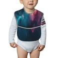 thumbnail image 6 of Zufioo Cosmic Paint Swirl Print Toddler Adjustable Waterproof Bib, 11.6x15 Inch Feeding Bib Suitable for 6-24 Month Babies, 6 of 8