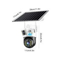 WIFI Solar 360 Degree Panoramic Rotation Intelligent Tracking Voice