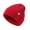 Red_M, variant on HUANLEDASH Kids Autumn Winter Knitting Hat Brimless Solid Color Thickened Fleece Lining Hat Boys Girls Hat Headwear