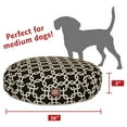 thumbnail image 3 of Majestic Pet Links Round Dog Bed Treated Polyester Removable Cover Black Medium 36 x 36 x 5, 3 of 6