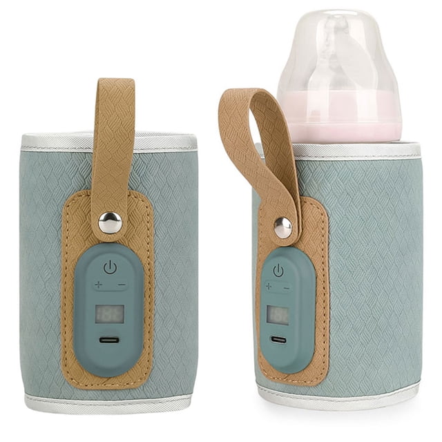 Portable Baby Milk Heat Guardián Botty Bottle Cazador Calentador Biberones para Bebés USB Potencia 7 Velocidades Pantalla Digital Viajes Al Aire Libre Red