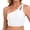 Blanc, variante sur AWZXDE Haut de Maillot de Bain Athlétique pour Femme à une Épaule avec Soutien-Gorge et Design Goutte d'Eau, Mode Décontractée, Couleur Unie, Couvrance Totale, Maillots de Bain pour Femmes, Bleu Marine, m