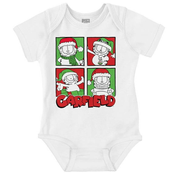 Garfield Christmas Santa Cartoon Baby Romper Boys or Girls