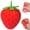 Red Strawberry, variant on Tomato Stress Ball, Soft Rubber Beads Sensory Toy, Squeeze Anxiety Relief for Kids, Realistic Pinch Decompression Fruit, Hand-Eye Coordination Training
