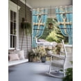 thumbnail image 4 of nqOlkjepod Outdoor Curtains for Patio Waterproof, Vintage Anchor Outdoor Privacy Panels Grommet, Coastal Nautical Blue Brown Wooden Blackout Outside Curtains for Porch/Cabana 54"x84", 1 Panel, 4 of 8