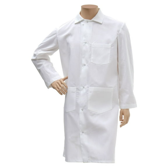 HUBERT® White Poly Cotton Long Butcher Frock - 3XL