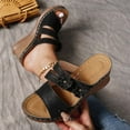 thumbnail image 5 of Censtreet Women’s Flat Trendy Dressy Womans Summer Wedge Sandals with Comfortable Flatform Arch Support Walking Outdoor, 5 of 8