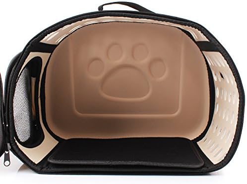 DENZUS Foldable Pet Carrier, Collapsible Travel Cage with Breathable Mesh for Dogs and Cats
