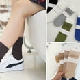 thumbnail image 4 of Thin cotton knit comfortable breathable socks in solid color, 4 of 5