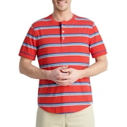 Chaps Men's Short Sleeve Coastland Wash Henley T-shirt-Size XS-2X