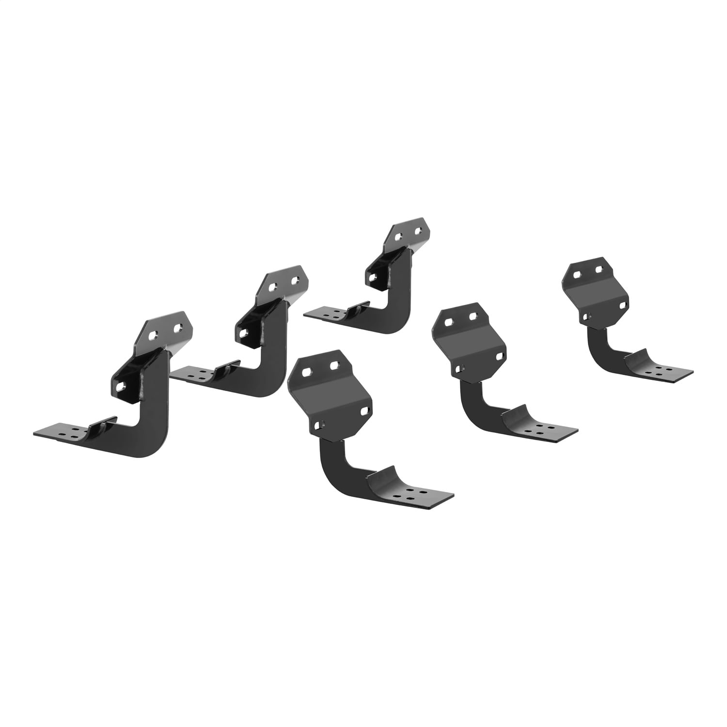 Aries 4445014 Oval Nerf Bars 6 Inch Black Powder-Coated Aluminum