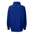 thumbnail image 3 of SYMOID Womens Blue High Neck Sweatshirt - 100% Polyester, Loose Fit Raglan Sleeves, Machine Washable Wrinkle Resistant, Casual/Layering Top for Daily Wear (S-XXL),Size XL, 3 of 5