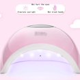 thumbnail image 4 of Nail Art 72W UV LED Nail Lamp Smart Over-Temperature Protection Nail Dryer High-Value Digital Di play Nail Light for Home and Salon Nail Care (Color : Pink), 4 of 7