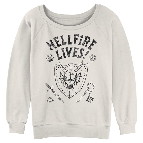Juniors Stranger Things Hellfire Lives Sweatshirt