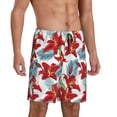 thumbnail image 2 of Sikiie Lilies Flowers Mens Pajama Shorts, Lightweight Lounge Pant with Pockets Soft Sleep Pj Shorts for MenMedium, 2 of 6
