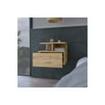 thumbnail image 4 of We Have Furniture Floating Nightstand Flopini, One Drawer, Beige Finish, 4 of 5