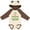 Natural & Brown w Ears, variant on Pigeon Forge Tennessee The Mountains Are Calling Boys or Girls Long Sleeve Baby Bodysuit