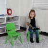 Flash Furniture Kids Plastic Stacking School Chair (2 Pack), Green - 1