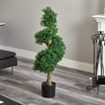 thumbnail image 3 of Nearly Natural 4 ft. Spiral Boxwood Artificial Tree, UV Resistant (Indoor/Outdoor), 3 of 5
