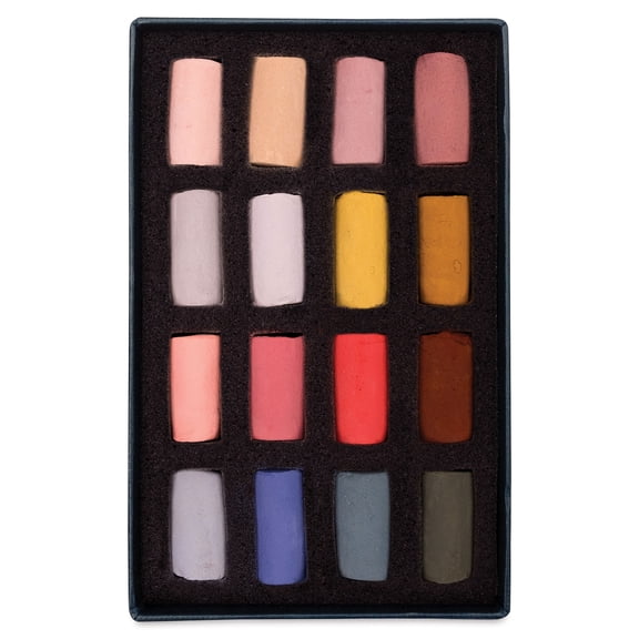 Unison Handmade Pastels - Portrait Colors, Half Stick, Set of 16