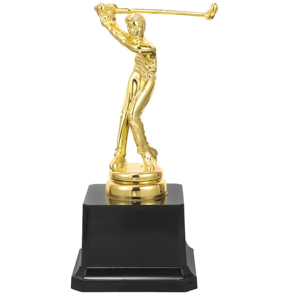 Golden Retriever Golf Trophy for Decoration with Smooth Surface and ABS Material 7.5 Inches