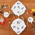 thumbnail image 4 of GZHJMY Anchor Cloth Napkins Set of 6, Reusable Washable Polyester Dinner Napkins for Family, Restaurant, Wedding, Party Decor 20 x 20 Inch, 4 of 7